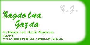 magdolna gazda business card